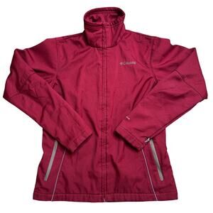 COLUMBIA WOMEN S SMALL RED INTERCHANGE OMNI-SHIELD WINTER HIKING JACKET